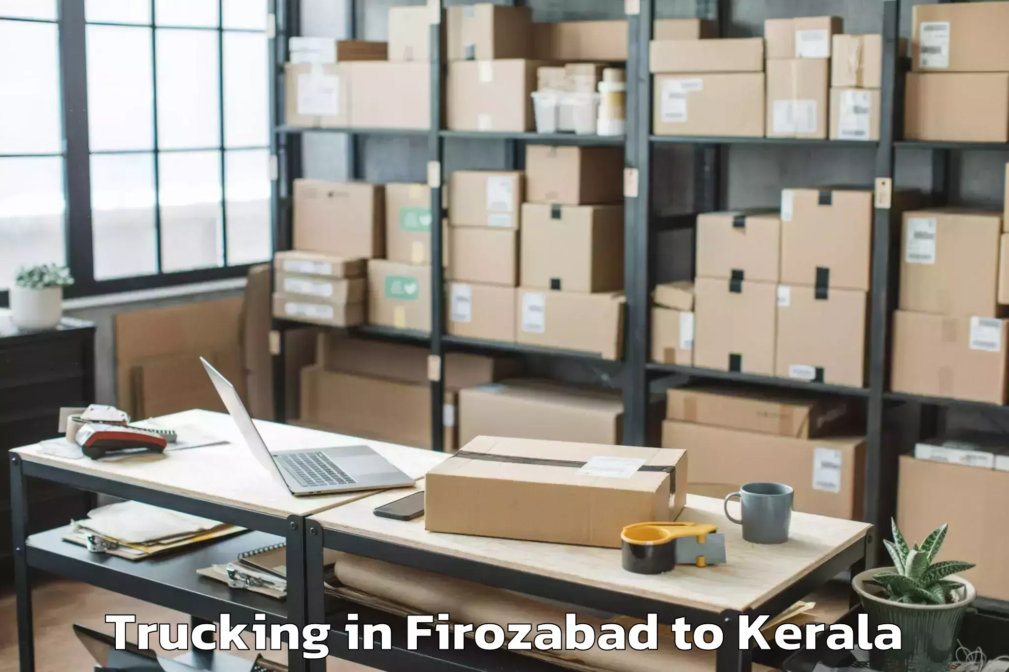 Book Firozabad to Kuthiathode Trucking Online